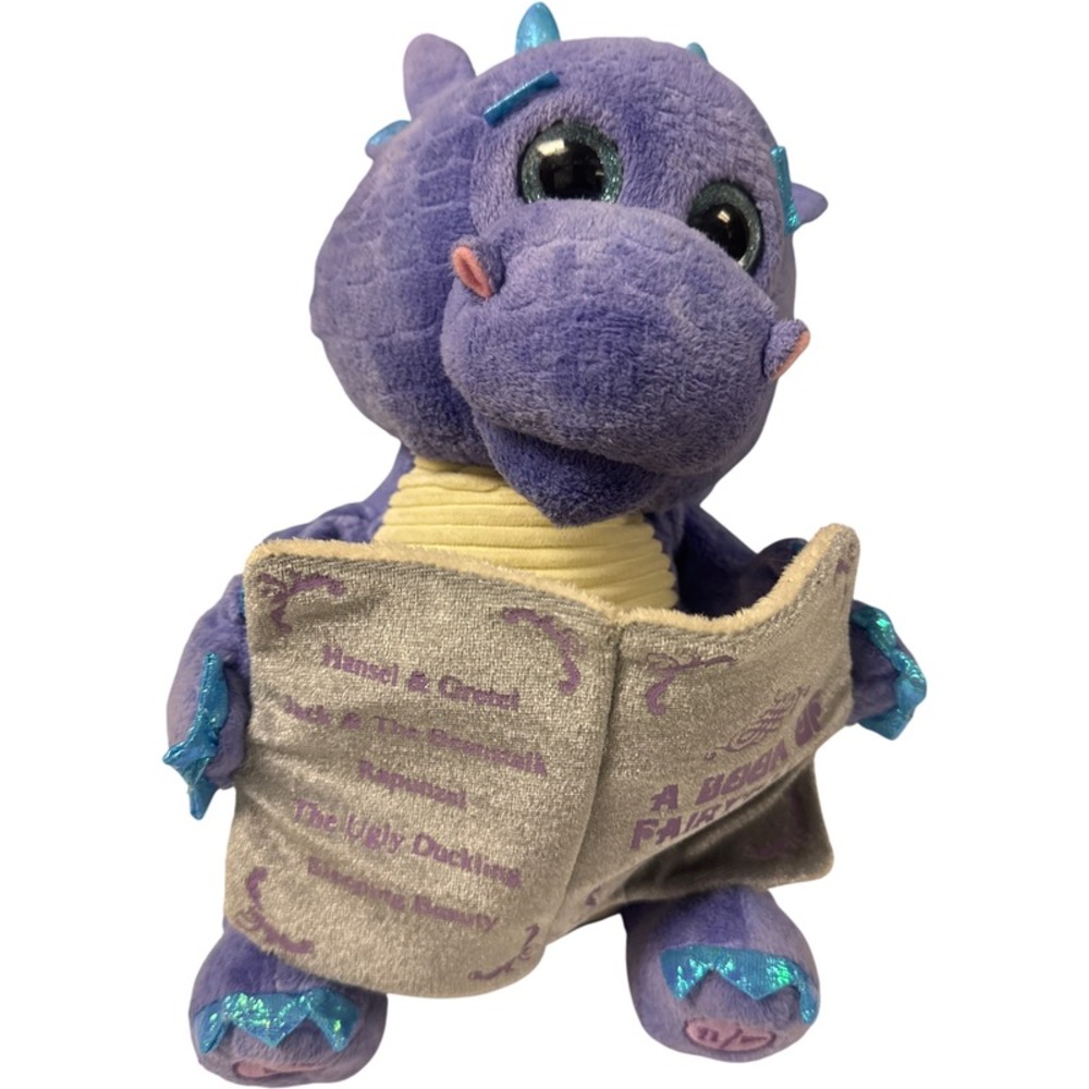 Plush‎ Purple Dragon Cuddle Barn Stuffed Toy Book Character Soft Fabric 12"
